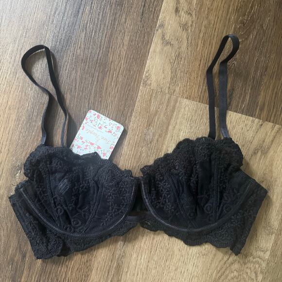 Free People Daydreamer Underwire Bra in Black - Picture 2 of 5